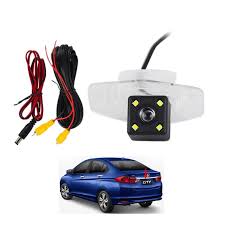 Car Parking Camera Dellson A/L Trunk Fitting Custom Fitting Honda City 2021 Nv Colour/Hd/Guide Lines F/G/L Plastic Housing Black Housing 12V Colour Box Pack Vp (China)