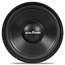 Car Audio Speaker Subwoofer / Woofer Shock Power 12" Round Shape 1200W 4 Ohm Chc Black Colour Box Pack Nakamichi Ns-W120 (China)