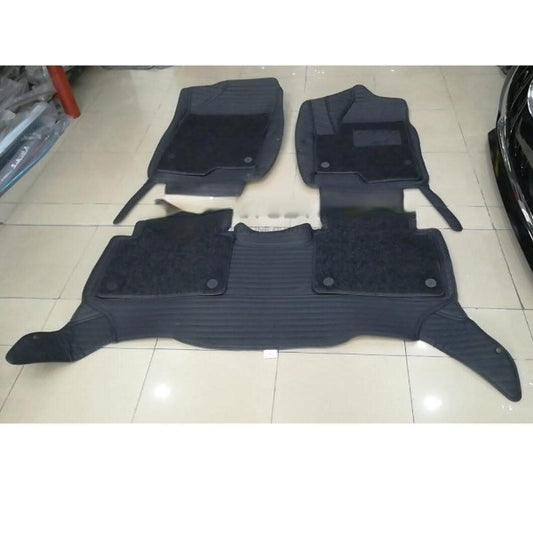 Car Floor Mat 10D Jolion Haval Black Pvc  Black Stitch  Black/Grey Grass 03 Pcs / Set Premium Quality (China)