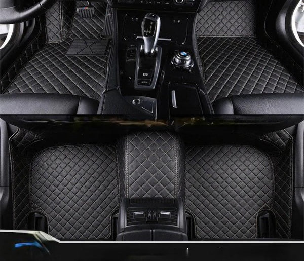 Car Floor Mat 8D Hs 2021 Mg Black Pvc Red Stitch 03 Pcs / Set Premium Quality (China)