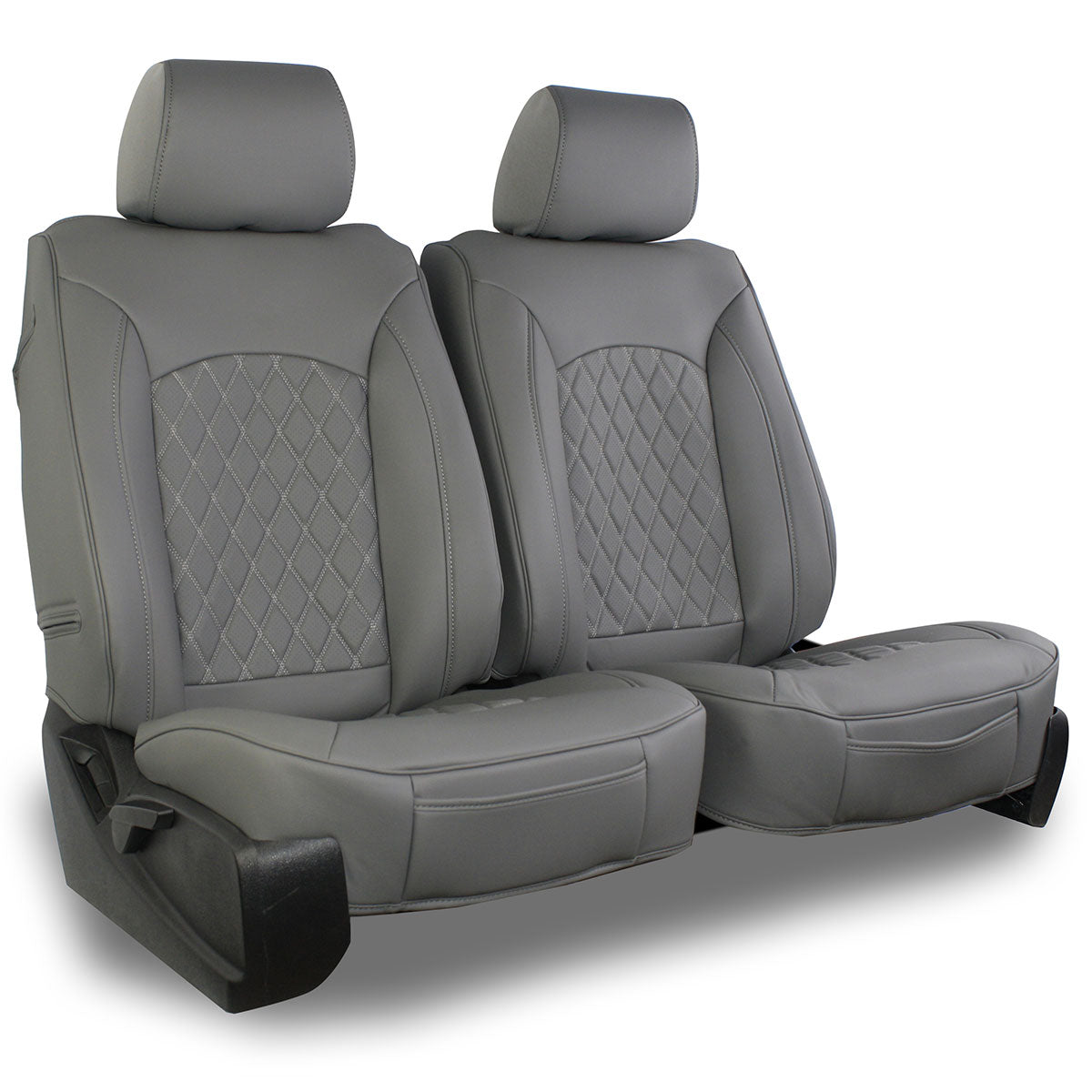 Auto Leather Type Seat Cover M/D Oem Design Custom Fitting Hyundai Tucson 2021 Y-Grey Colour Y-Grey Stitch 12 Pcs / Set