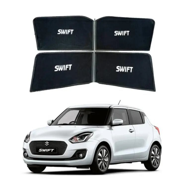 Car Curtain Side Fix Suzuki Swift 2022 With Logo Black (China)