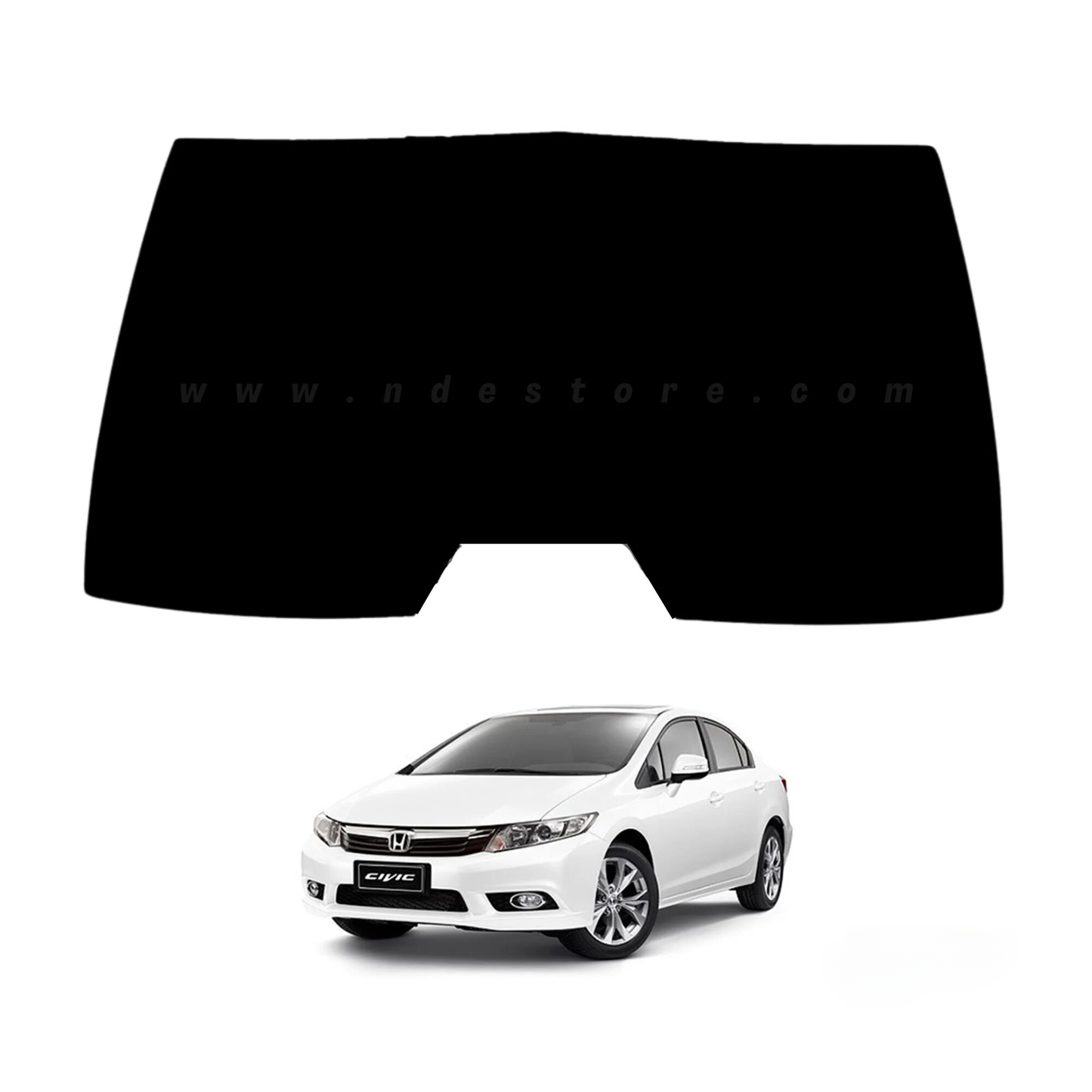 Car Curtain Back Fix Honda Civic 2015 Black