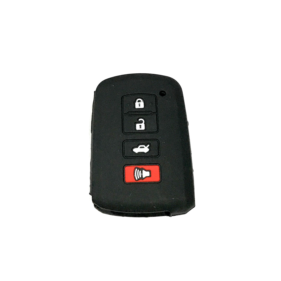Car Remote Key Cover/Casing Silicone Black Type Toyota Corolla 2018 Toyota Logo Black Poly Bag Pack (China)