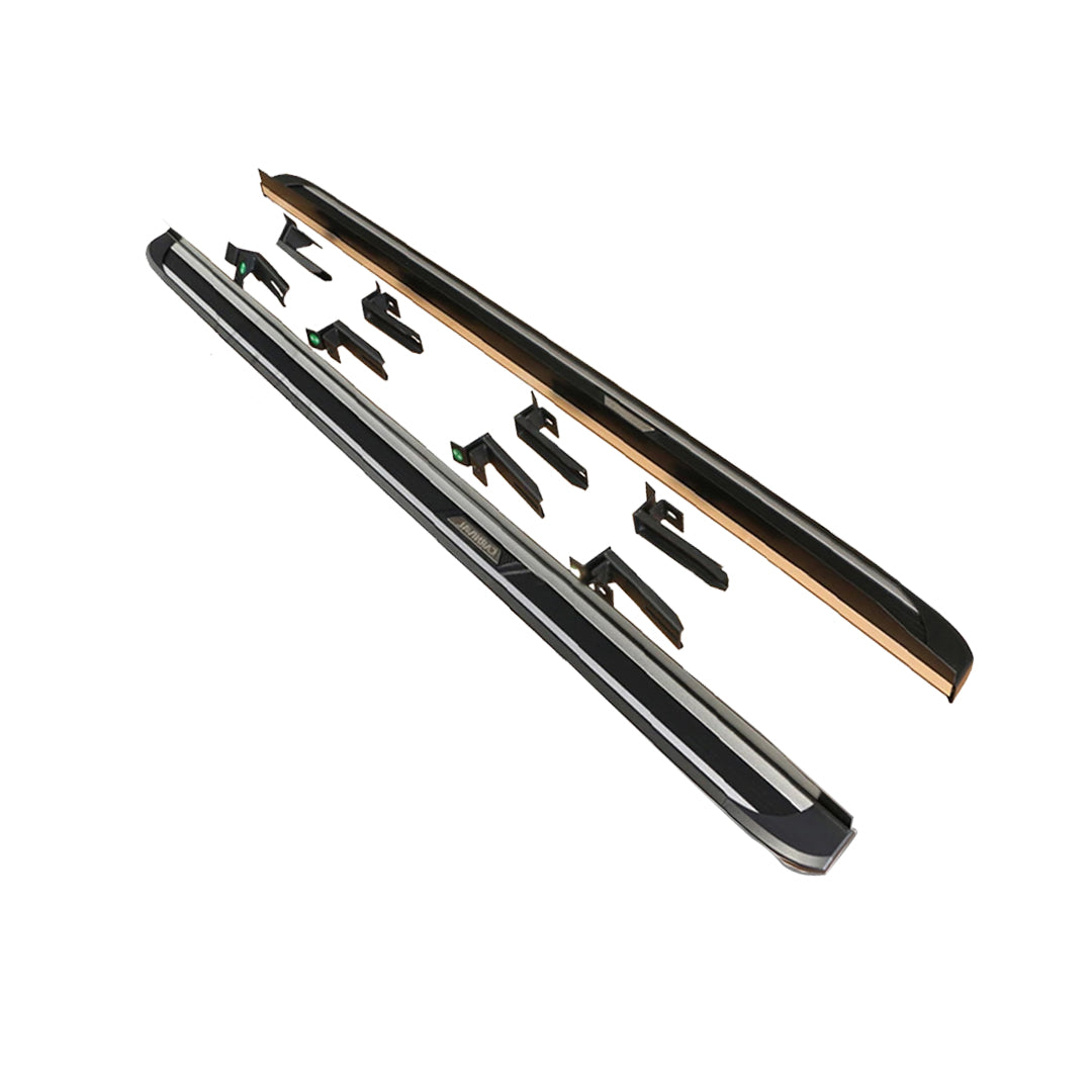 Side Step / Foot Board Version 02 Design Oem Fitting Kia Carnival 2020 Plastic Material Without Border Without Light Carnival Logo 02 Pcs/Set Black/Silver Fy-4785 (China)