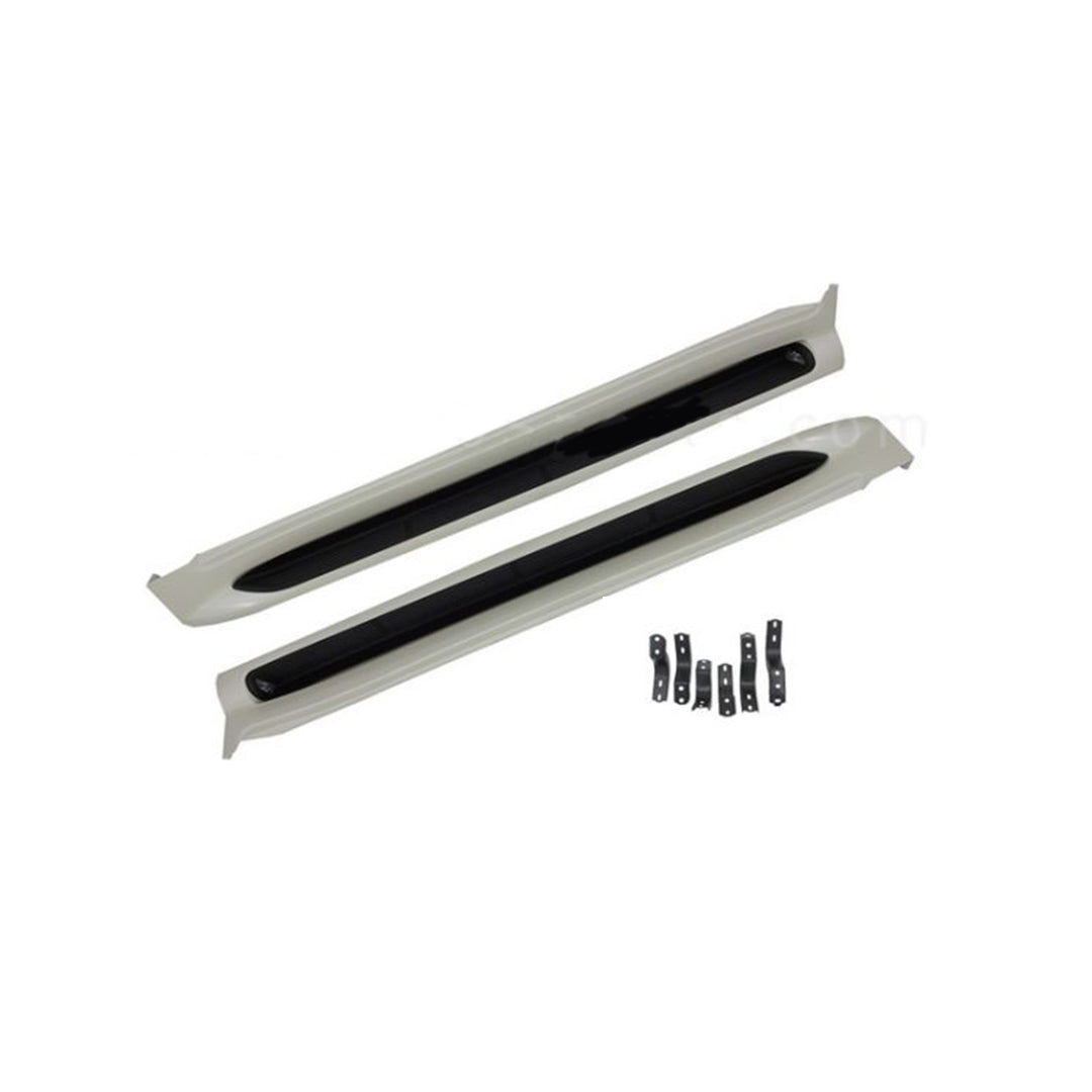 Side Step / Foot Board Oem Design Oem Fitting Toyota From Landcruiser 2016 Plastic Material Without Border With Light No Logo 02 Pcs/Set White (China)