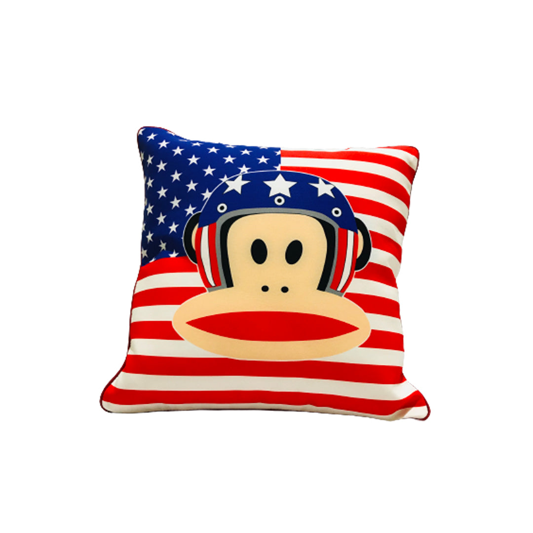 Car Back Rest Cushion Fabric Material Large Size Black/Red 01 Pc/Pack Pvc Bag Pack Carton-American Paul Frank Fy-3943 (China)