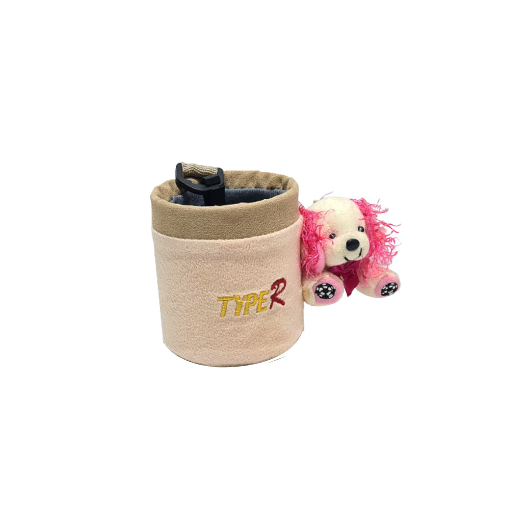 Car Drink Holder Dashboard Fitting Velvet Material Beige Single Cup 01 Pc/Set Blister Pack Ac-2147 (China)