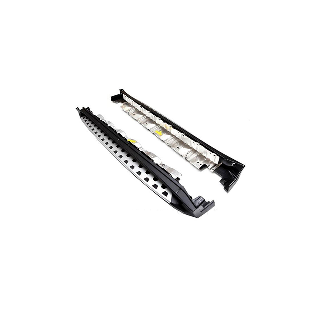 Side Step / Foot Board Version 04 Design Oem Fitting Hyundai Tucson 2021 Aluminium Material With Chrome Border Without Light No Logo 02 Pcs/Set Black (China)