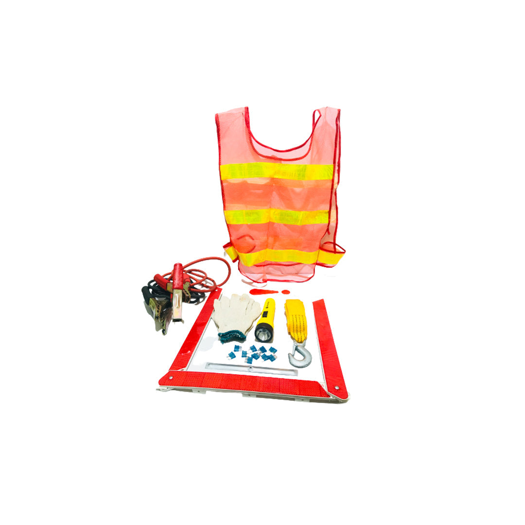 Car Emergency Kit (China) 07 Items/Pack Ac-2642 Pvc Bag Pack