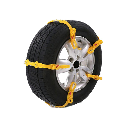 Anti-Skid Tyre Snow Chain For Sedan Rubber Material Small Size Standard Quality For 02 Wheel/Pack Yellow Bag Pack Fy-8512 (China)