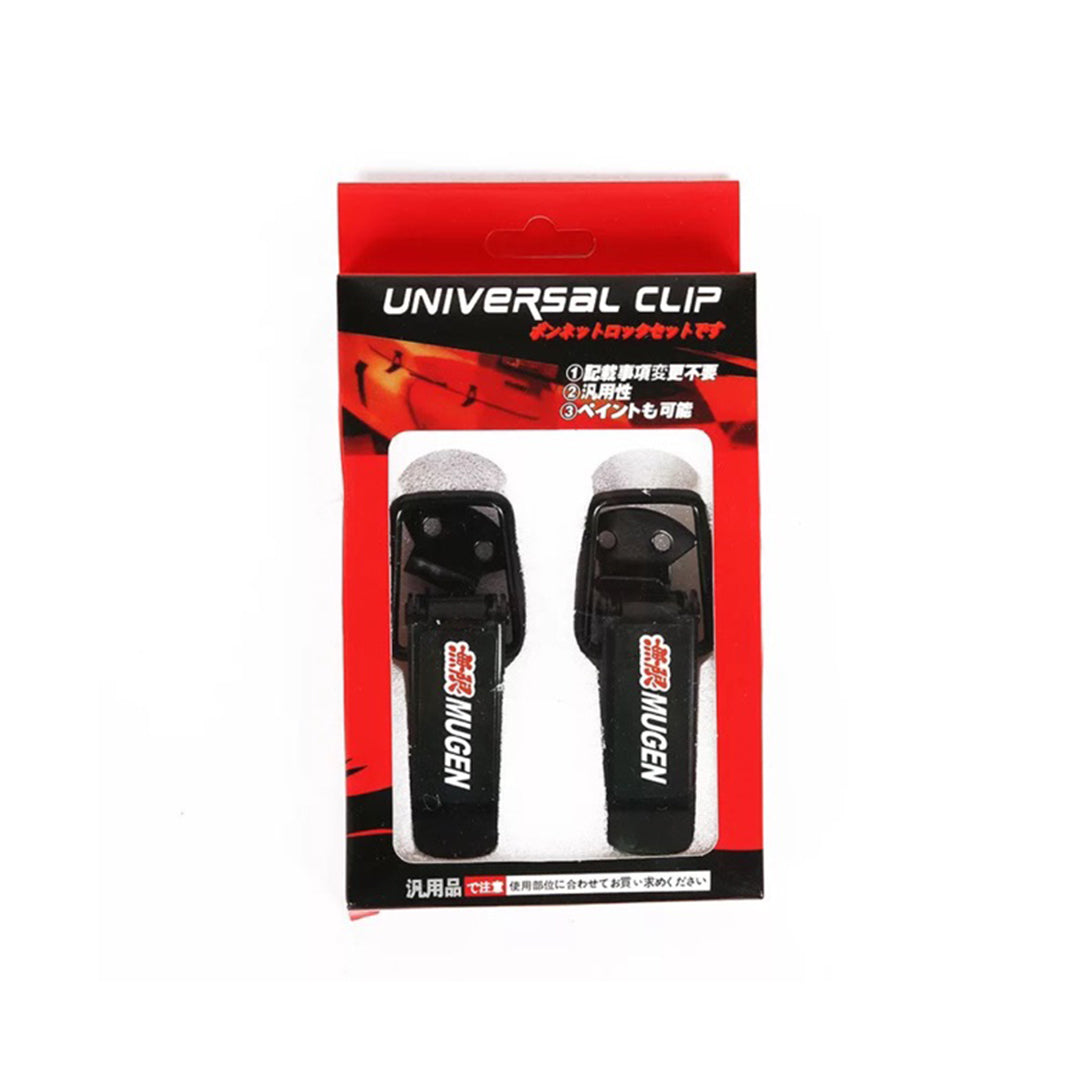 Car Fender & Bumper Clip/Fastener Black Mugen Power Logo Small Size Universal Fitting 02 Pcs/Set Colour Box Pack Fy-2139 (China)