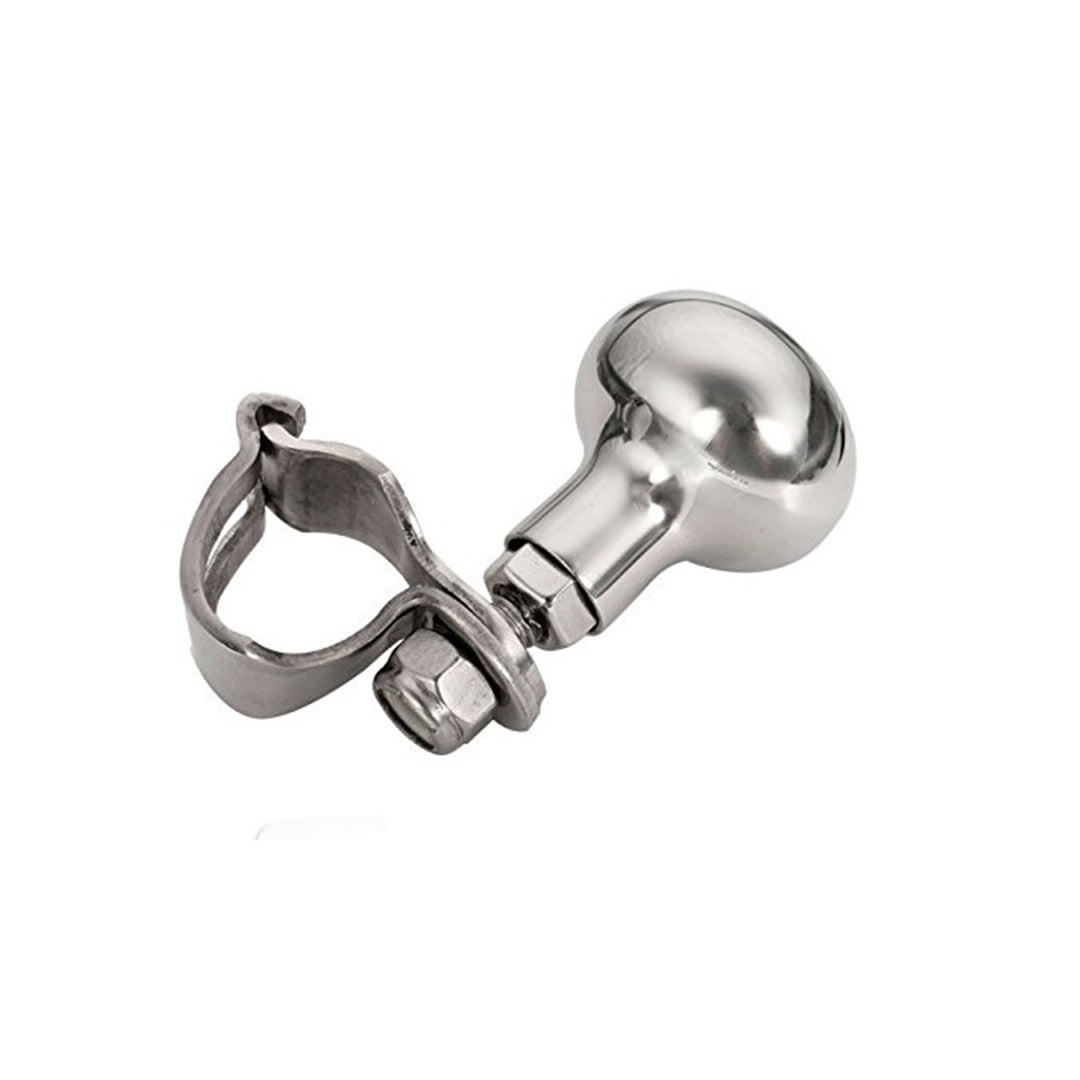 Car Steering Wheel Knob Black/Silver Universal Fitting Blister Pack Wine Logo Fy-2009 (China)