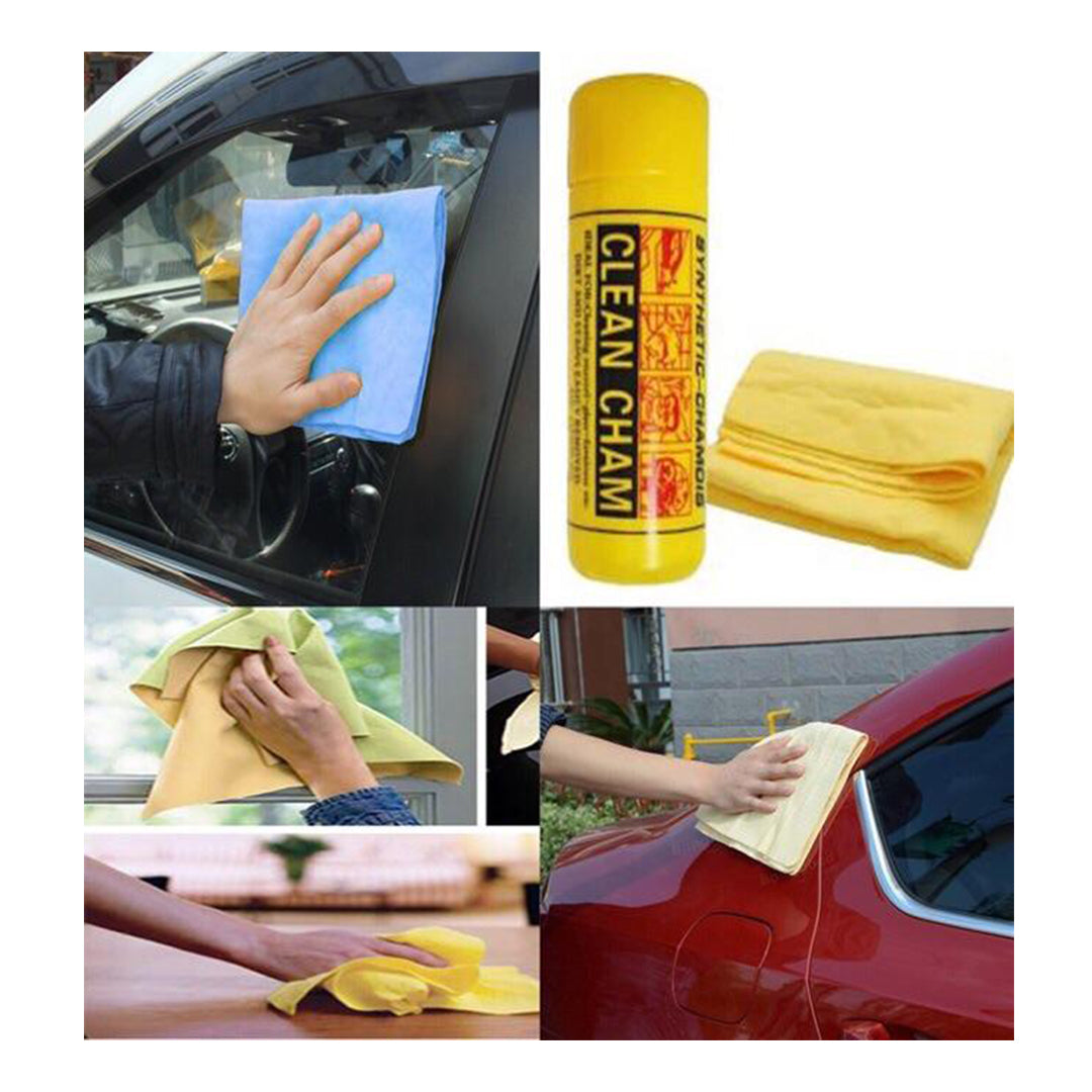 Automotive Washing / Cleaning / Polishing Cloth Synthetic Chamois Material Standard Quality Large Size Yellow 01 Pc/Pack (China)