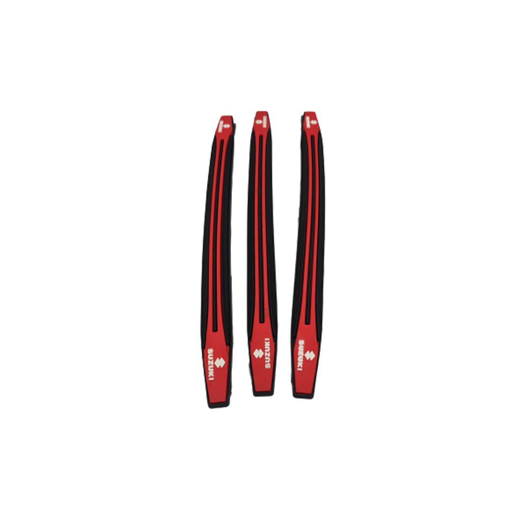 Car Bumper Anti-Scratch Guards Silicone Material Suzuki Logo Black/Red Universal Fitting 04 Pcs/Set Cly/Che Luyi (China)