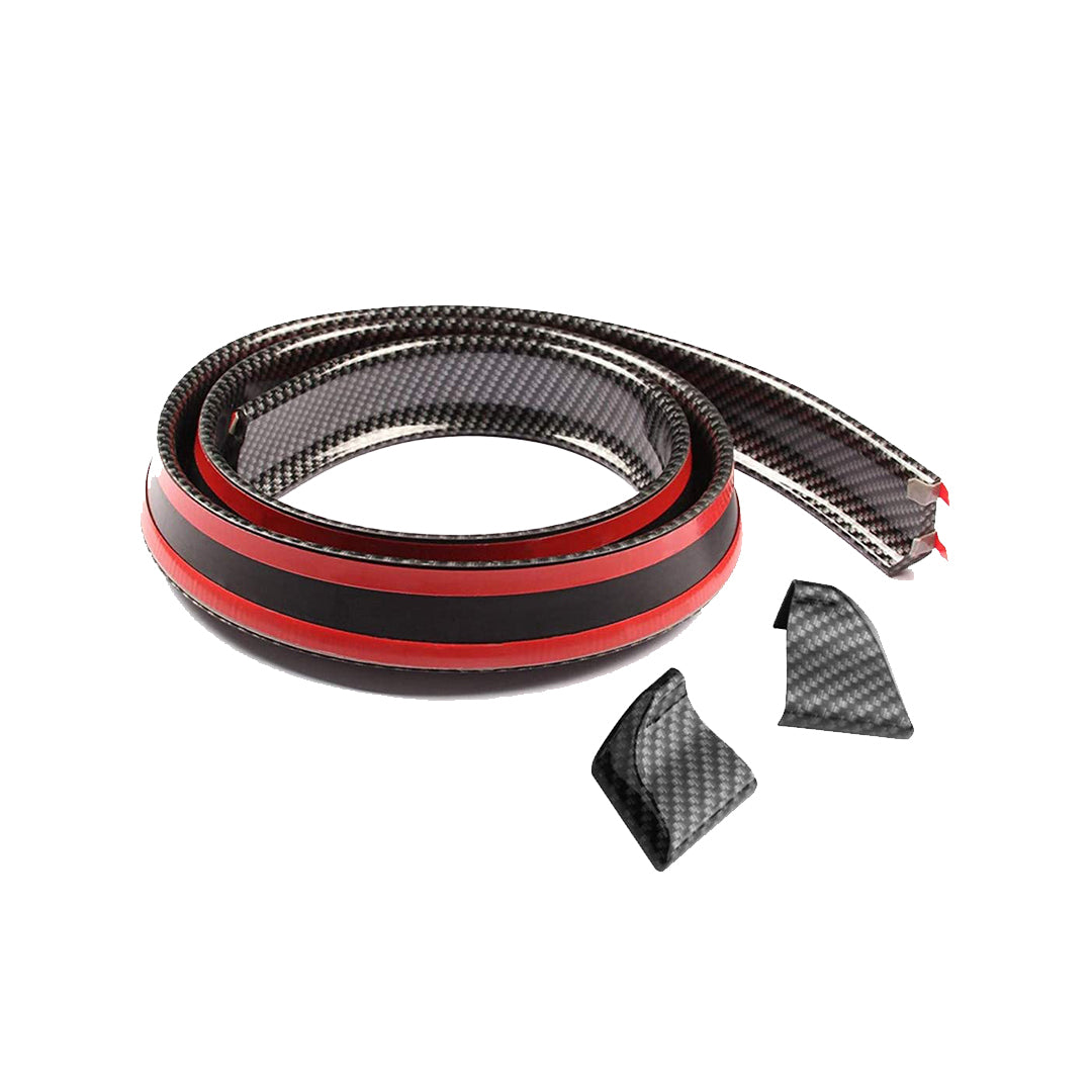 Car Spoiler Trunk Type Original Design Rubber Material Tape Type Fitting Large Size Carbon Colour Fy-2099 (China)