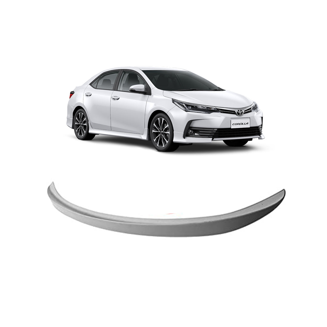 Car Spoiler Trunk Type Toyota Corolla 2018 Trd Design Plastic Material Tape Type Fitting With Led Solid White Colour
