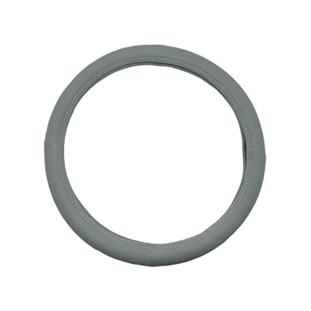 Car Steering Wheel Cover Round Type Pvc/Leather Material Leather Design Black Universal Fitting Blister Pack (China)