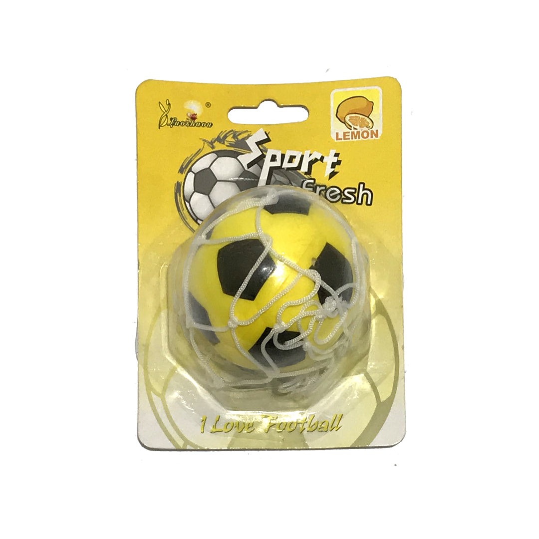 Car Perfume Hanging Locket Luoshaou Yellow/Black Housing Lemon Blister Pack Foot Ball Design Yq-063 (China)