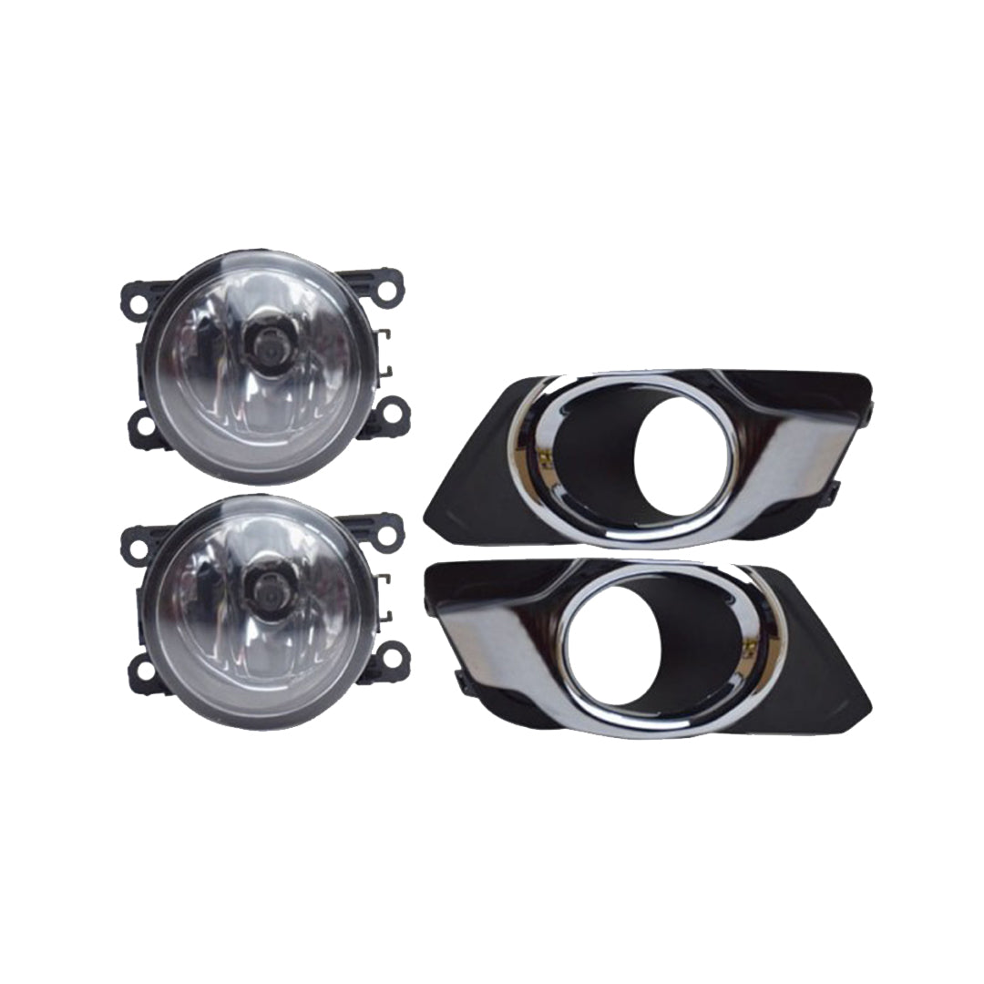 Car Fog Lamp Korealite Oem Fitting Halogen Suzuki Wagon-R 2018 Plastic Housing Glass Lens Clear Lens Black/Chrome Kl-7872 (China)