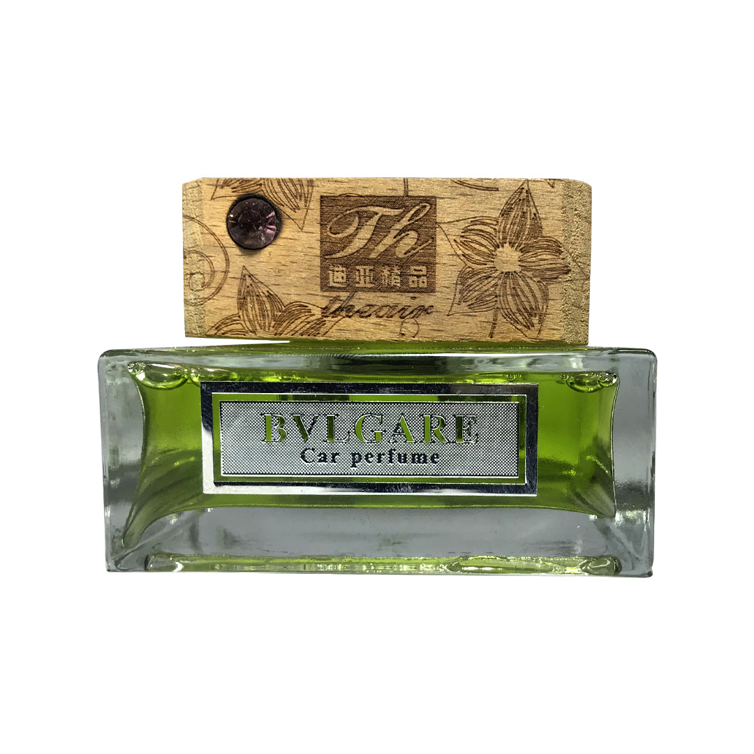 Car Perfume Glass Bottle Bvlgare Wood Housing Green Liquid 60Ml Colour Box Pack Ft-116 (China)