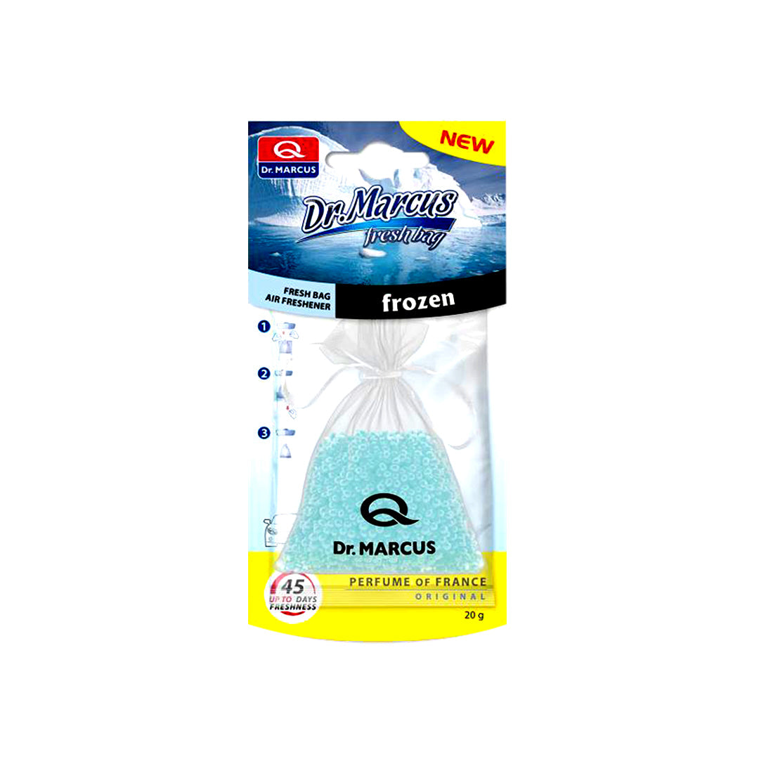 Car Perfume Hanging Bag Dr Marcus Frozen 20G Polybag With Insert Card Pack (Eu)
