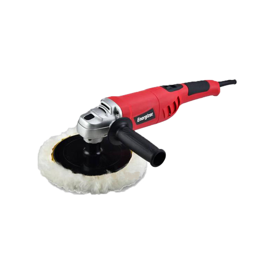 Electric Car Polisher Energizer Metal Housing 1200W W/Buffing And Polishing Pads Heavy Duty Variable Speed Red Colour Box Pack Ez1200Cp (China)