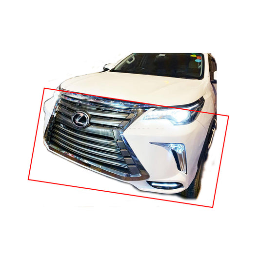 Face Up Lift Nks Lexus Design  Toyota Fortuner 2021 Plastic Material Front + Side + Back Sides  With Drl Covers Not Painted 06 Pcs/Set (China)