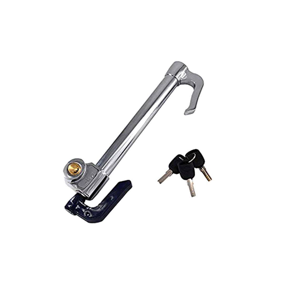 Universal Car Anti Theft | Security Lock Steering To Brake Type Simple Key Chrome Colour Box Pack Leiqi Lq-203 (China)