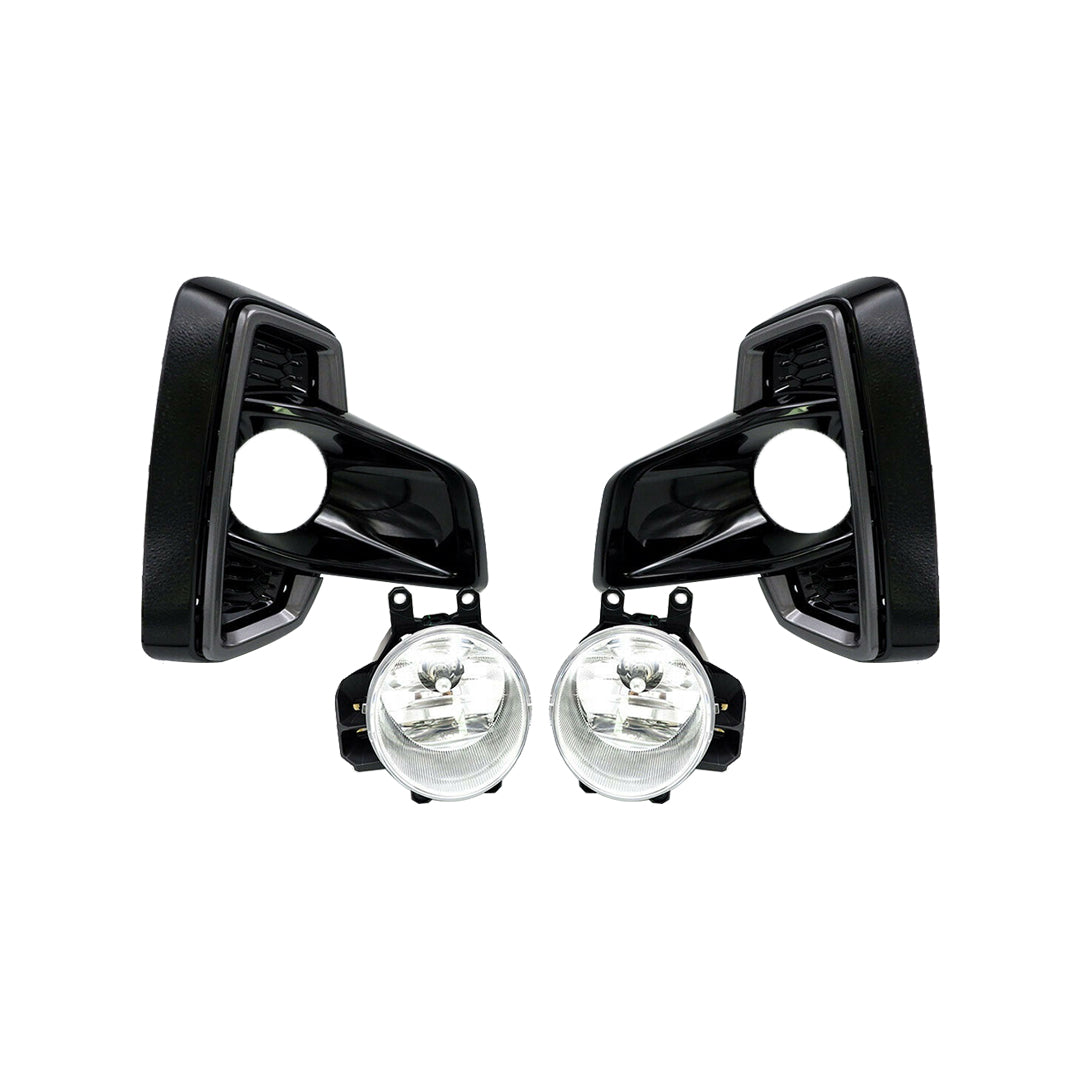 Car Fog Lamp Korealite Oem Fitting Halogen Toyota To Rocco 2018 Oem Plastic Housing Plastic Lens Clear Lens Black/Chrome Kl-7877 (China)