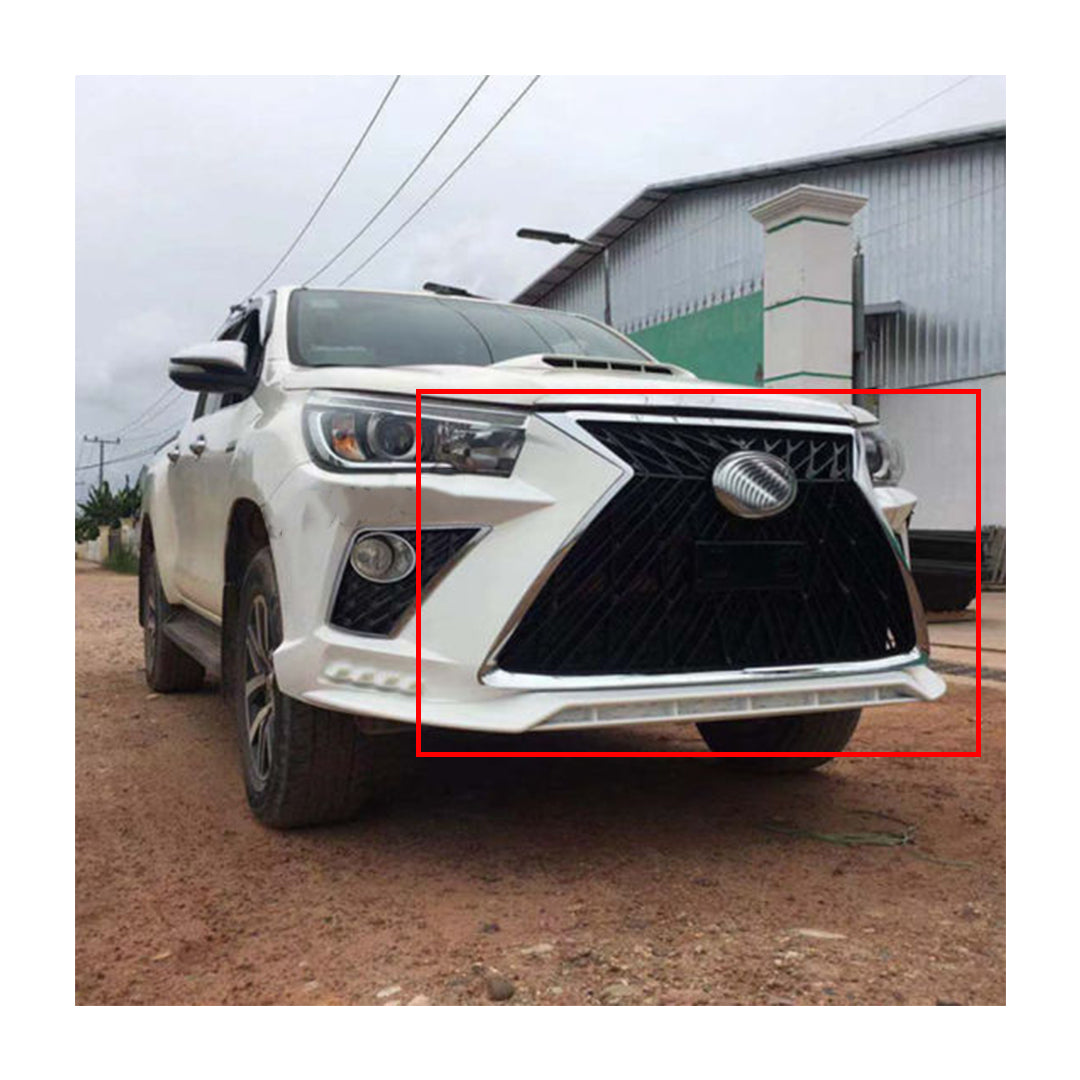 Face Up Lift Lexus Design Toyota Revo 2021 Plastic Material Only Front Side With Drl Covers Not Painted 06 Pcs/Set (China)