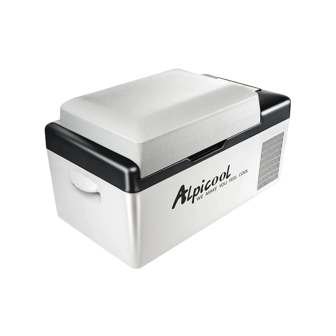 Automotive Portable Fridge/Cool Box Alpicool Storage Box Design Cool + Warm 20L 12V/220V Grey/Black Housing Fy-2185 (China)