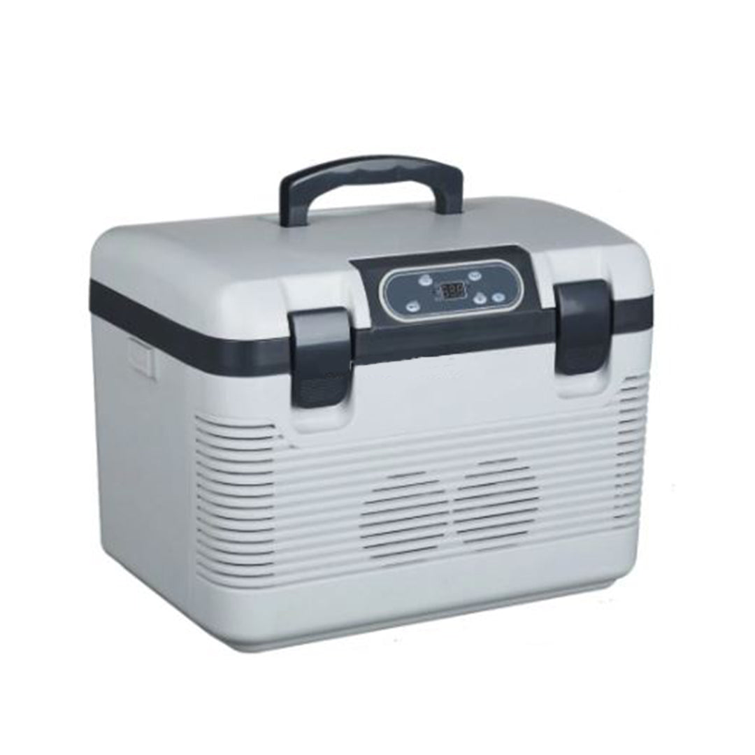 Automotive Portable Fridge/Cool Box Storage Box Design Cool + Warm 19L 12V/220V Grey Fy-2184 (China)