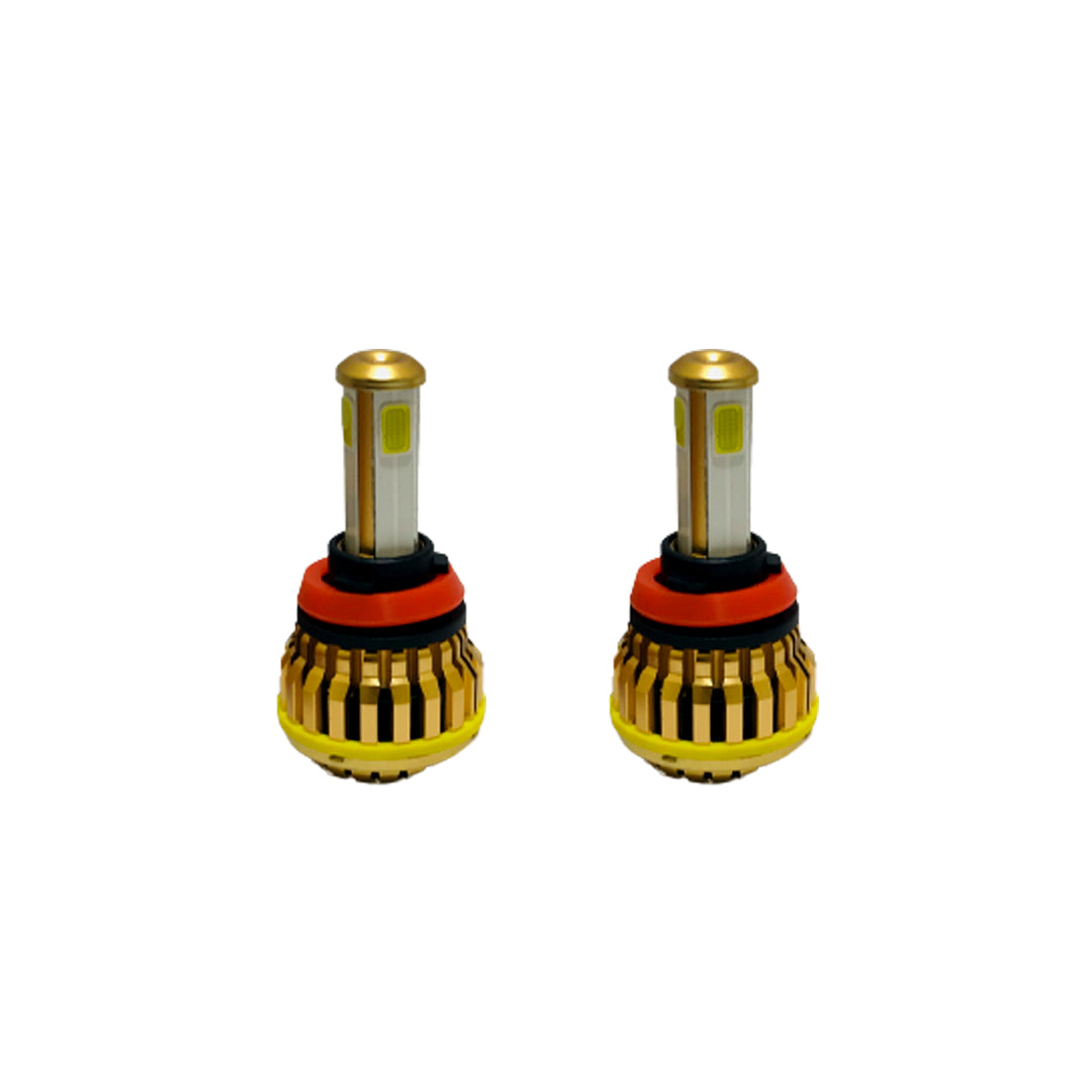 Car Led Head Light Bulbs Cob H11 Ultra White Colour Box Pack (China) Bfk-601 100W