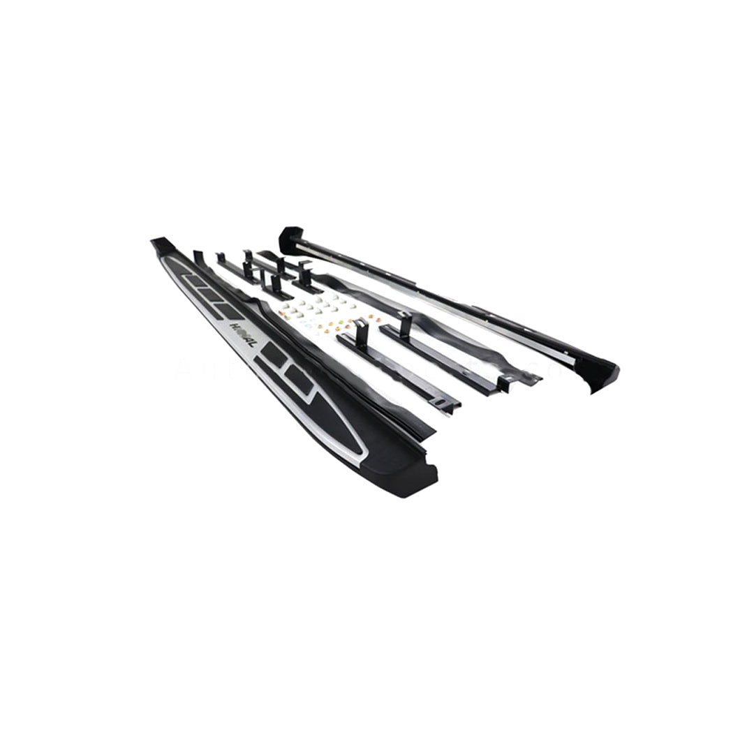 Side Step / Foot Board Version 01 Design Oem Fitting Haval Jolion Aluminium Material Without Border Without Light Haval Logo 02 Pcs/Set Black/Silver (China)