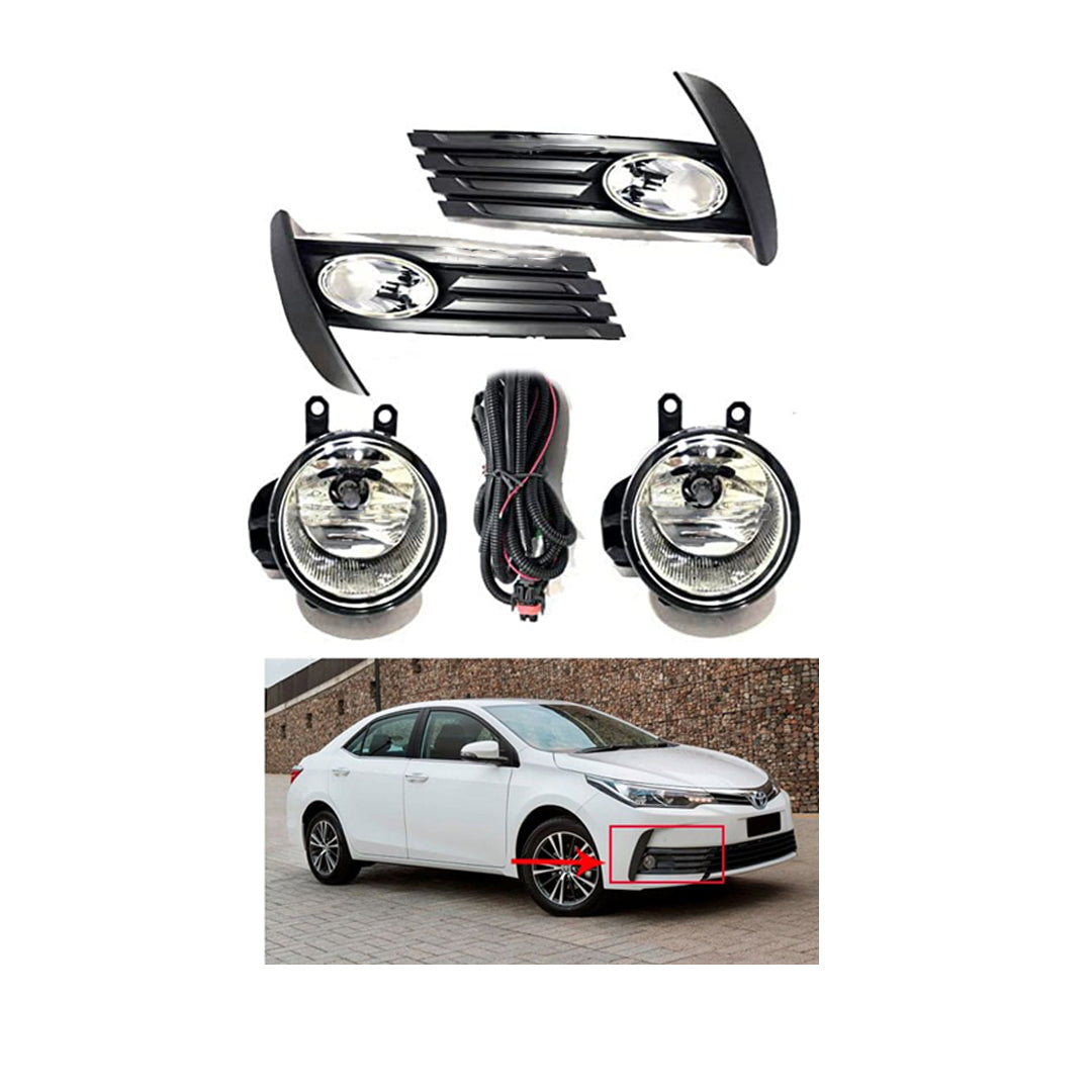 Car Fog Lamp Pentair Oem Fitting Toyota Corolla 2018 Metal Housing Glass Lens Clear Lens Black Ty-756 (China)