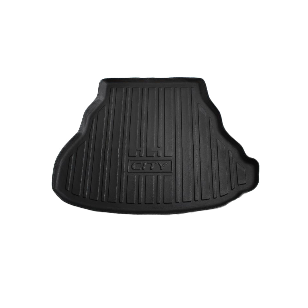 Car Trunk Mat Pvc Material Honda City 2021 Black City Logo 01 Pc/Set (China)
