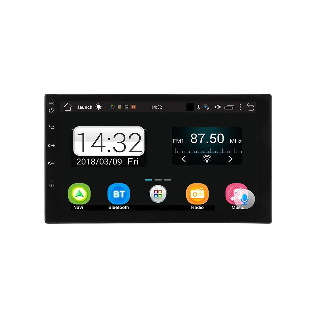 Car In Dash Touch Screen Android Panel Premier Tab Style 7" B/A Mtk 1 Gb 16 Gb Ips Display Gorilla Glass Piano Black Panel Navigation Universal Panel Pr-7017 (China)