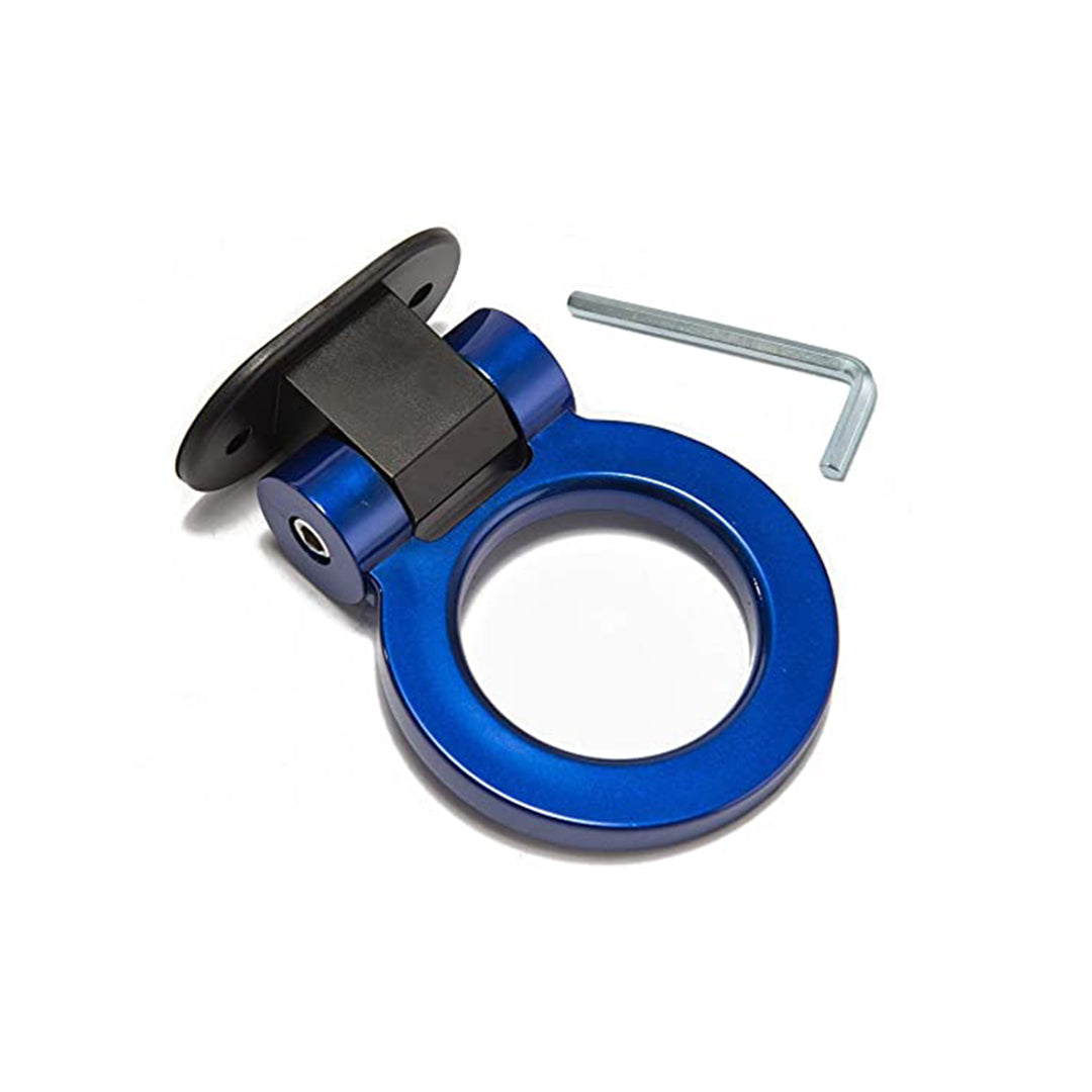 Decorative / Dummy Towing Hook Front Side Fitting Plastic Material Universal Fitting Blue Standard Quality Pvc Bag Pack Round Shape (China)