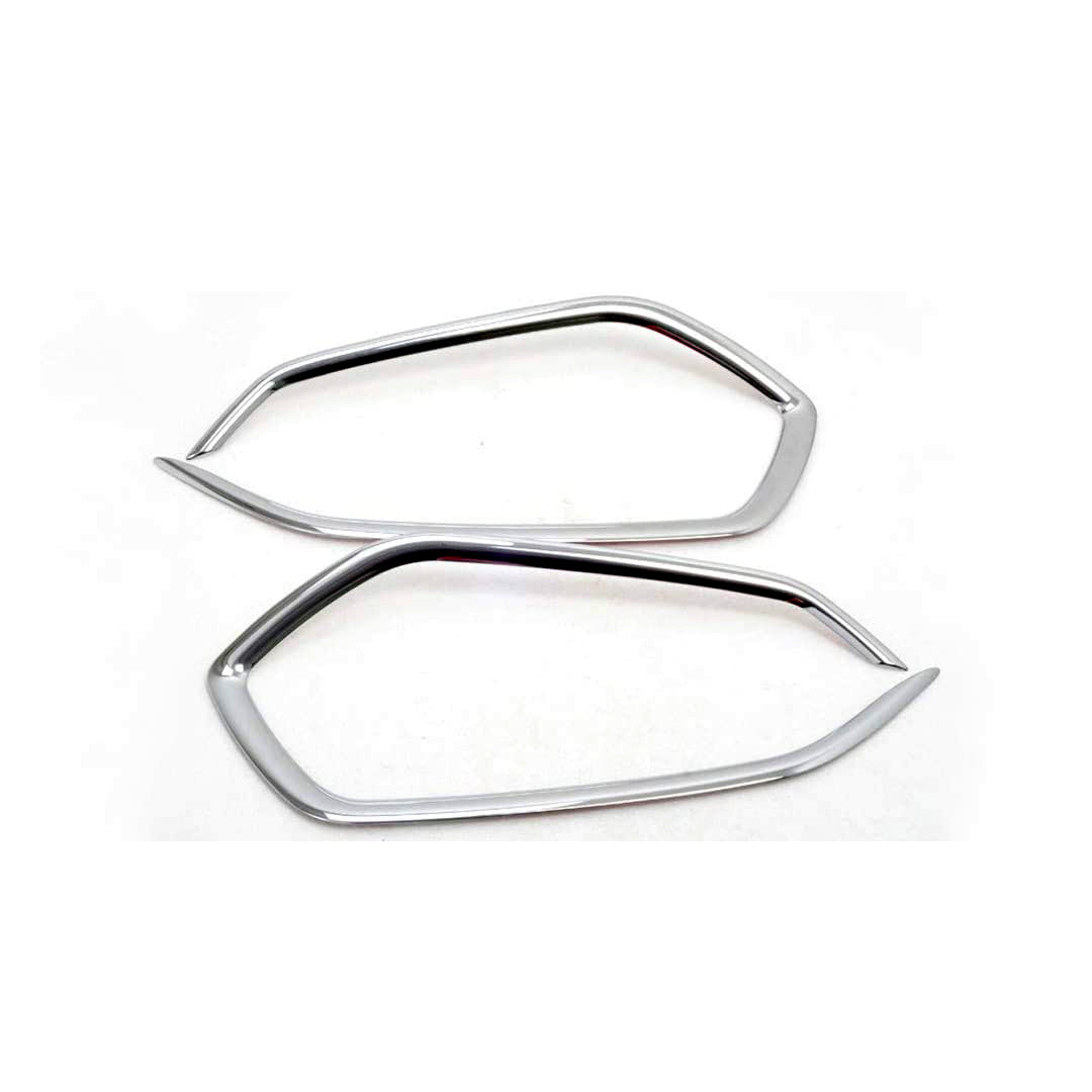 Chrome Fog Lamp Trim Plastic Tape Type Fitting Hyundai Tucson 2021 Full Chrome 02 Pcs/Set 15-19 03L+R (China)