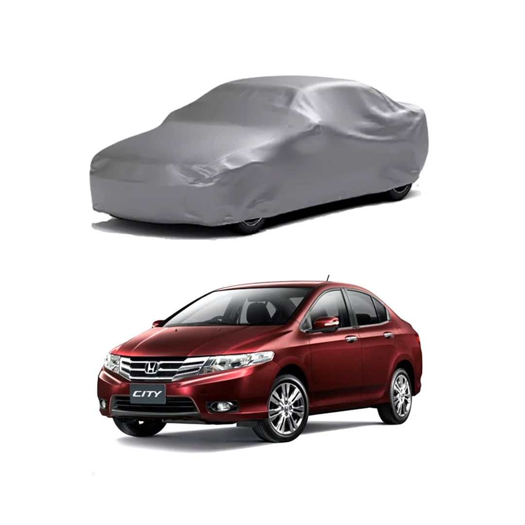 Car Anti-Scratch / Dust Proof / All Weather Proof Top Cover Pvc Material Honda City 2008-2011 Grey Zipper Bag Pack Vp (China)