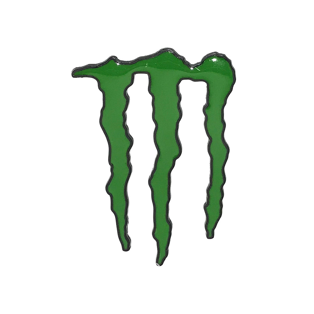 Car Universal Mono Metal Material Monster Logo Green/Black 01 Pc/Pack Small Size Poly Bag Pack (China)