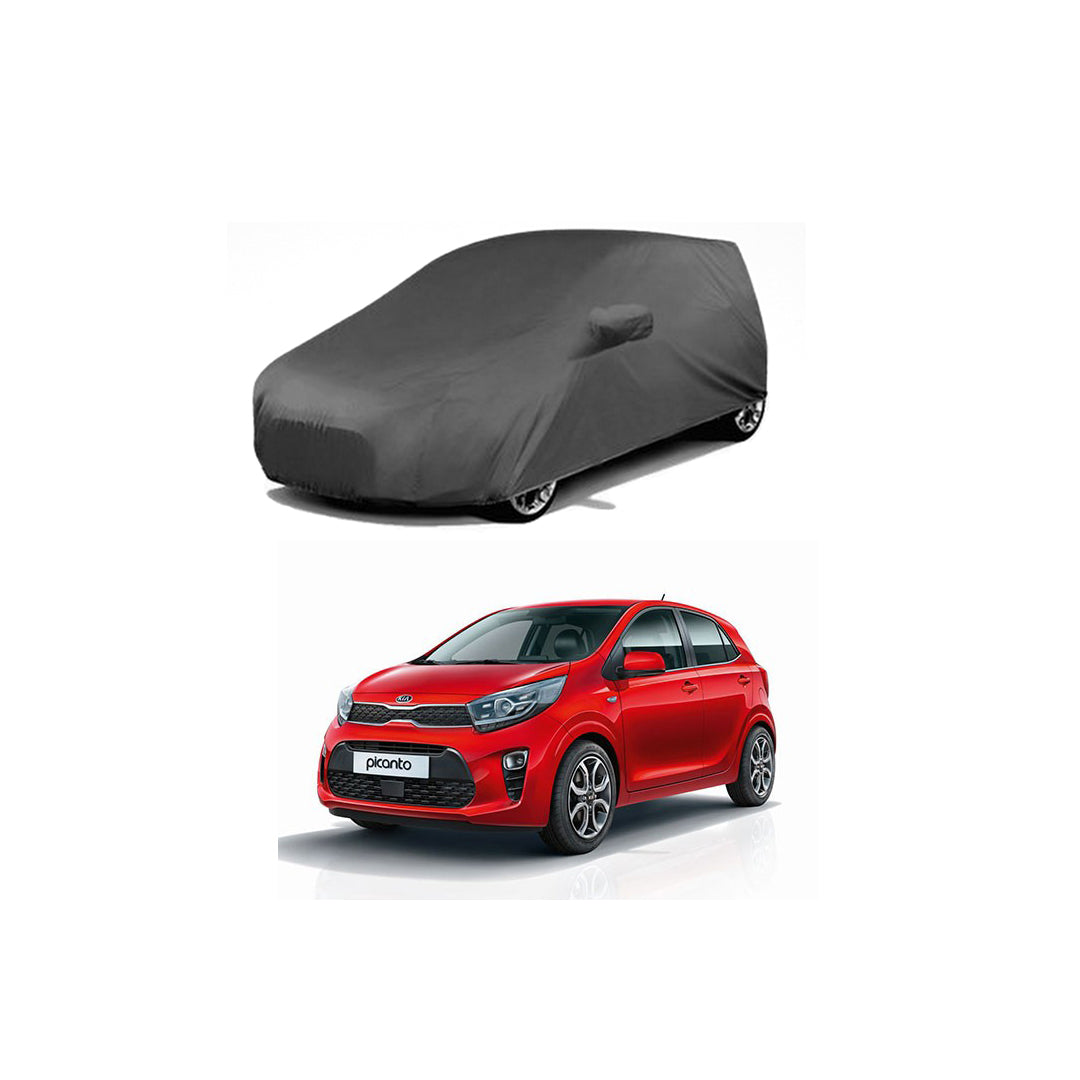 Car Anti-Scratch / Dust Proof / All Weather Proof Top Cover Rubber Coated Material Kia Picanto 2020 Mix Colours Zipper Bag Pack | Vp (Pakistan)