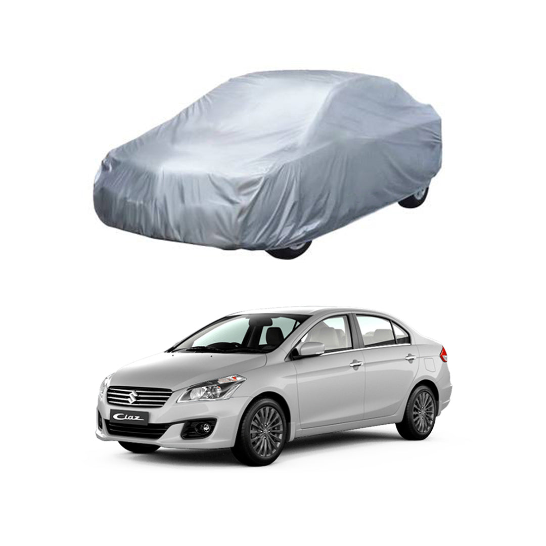 Car Anti-Scratch / Dust Proof / All Weather Proof Top Cover Rubber Coated Material Suzuki Ciaz 2018 Mix Colours Zipper Bag Pack | V P (Pakistan)