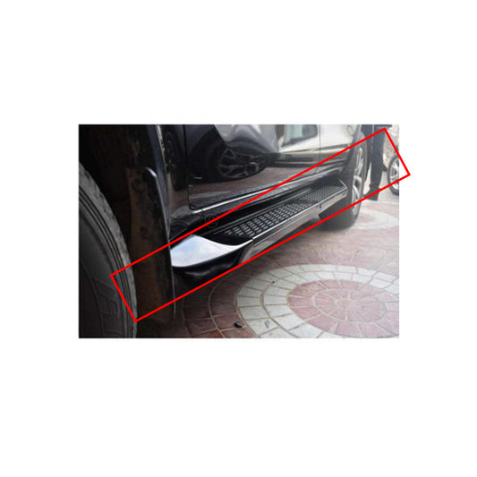 Side Step / Foot Board  White Line Design  Oem Fitting Toyota Fortuner 2018 Fgm Without Border Without Light  No Logo 02 Pcs/Set Black