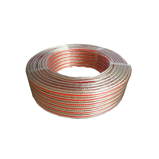 Wiring For Car Stereo Woofer Wire  200/76   Double Core Pure Copper 150 Rft Per Feet Clear Premium Quality 01 Roll / Pack  Bulk Pack 4393
