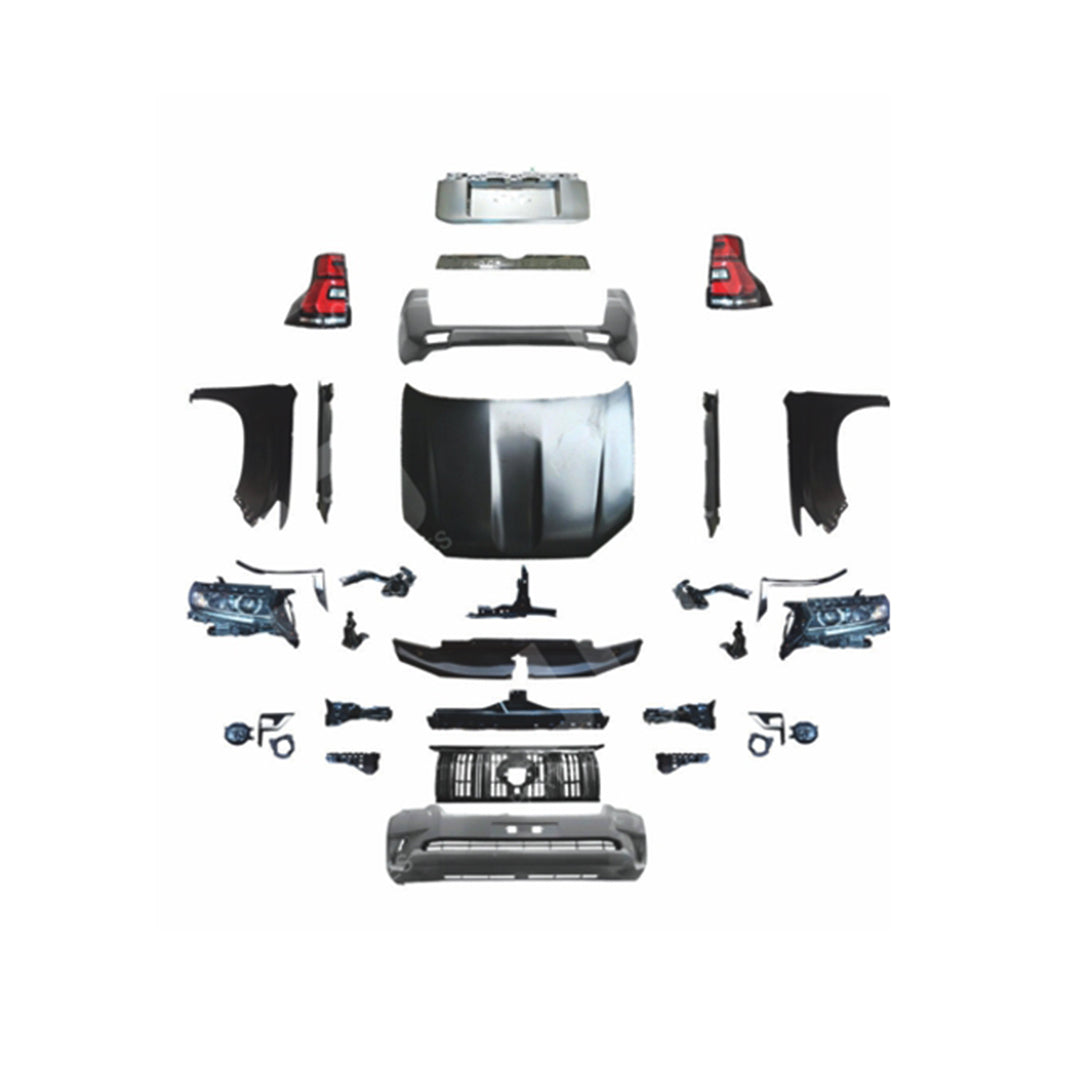 Conversion/Upgrade Kit Gbt Oem Design From Prado 2003-2008 To Prado 2018-2021 Front + Back Sides W/Oem Design Grill W/Oem Lamps Not Painted | Vp (China)