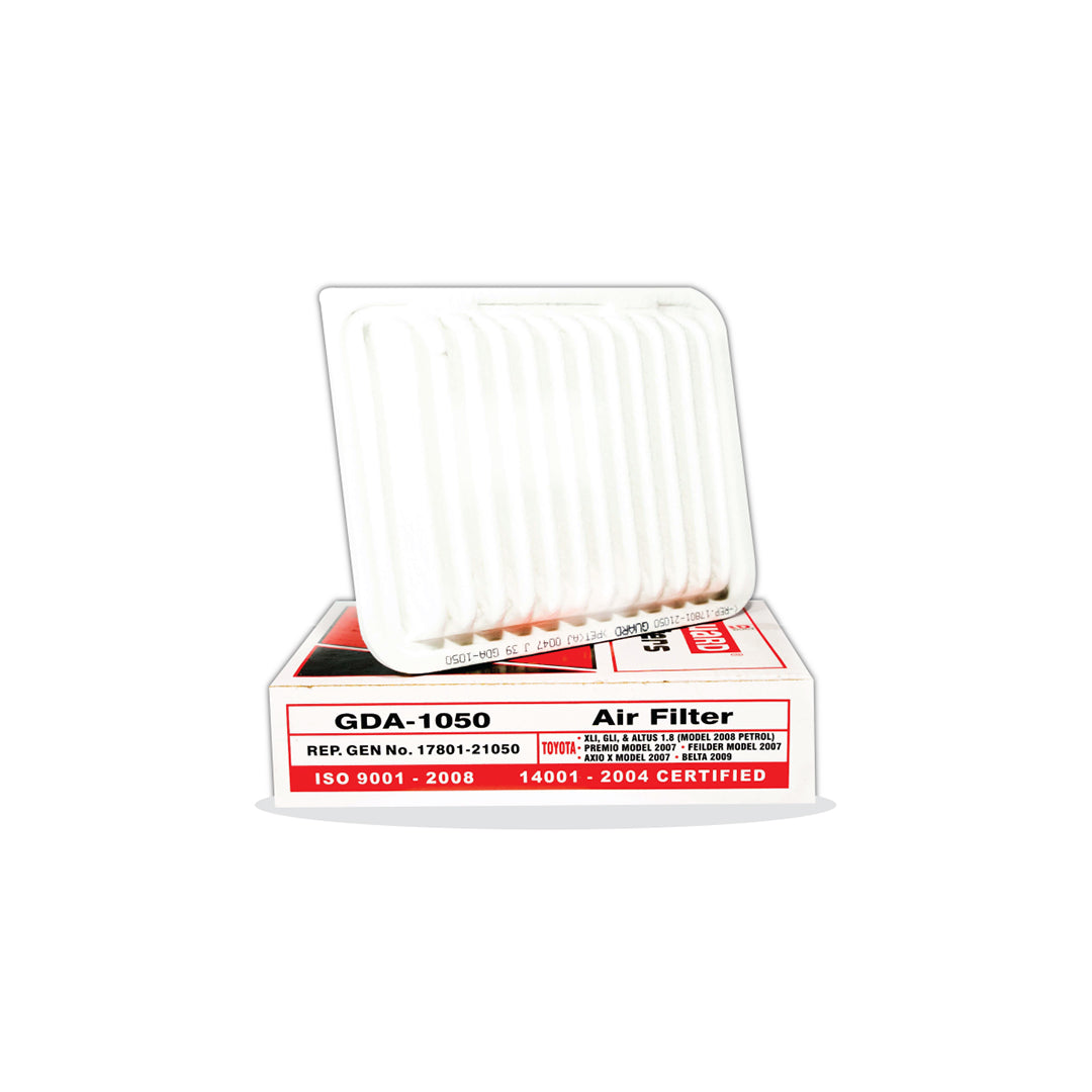 Automotive Engine Air Filters Guard Genuine Element Type Toyota Axio X 2007 For Petrol Engine 1500Cc Colour Box Pack | V P Gda-1050