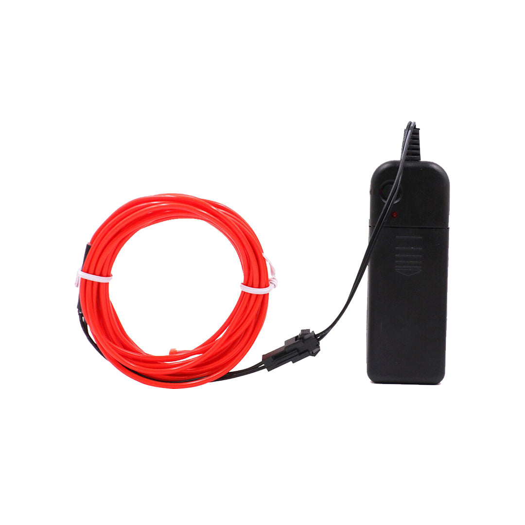 Car Interior Led El Wire Smd Type 02 Meter 01 Roll/Set Silicone Housing Colour Box Pack Yellow (China)