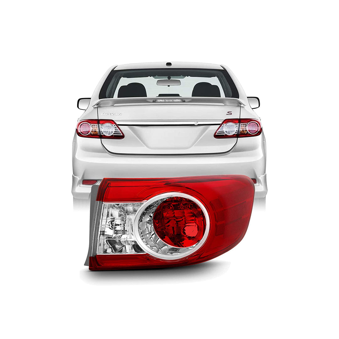 Rear Left Driver Side Outer Tail Light Assembly For 2011–2013 Toyota Corolla – Aftermarket